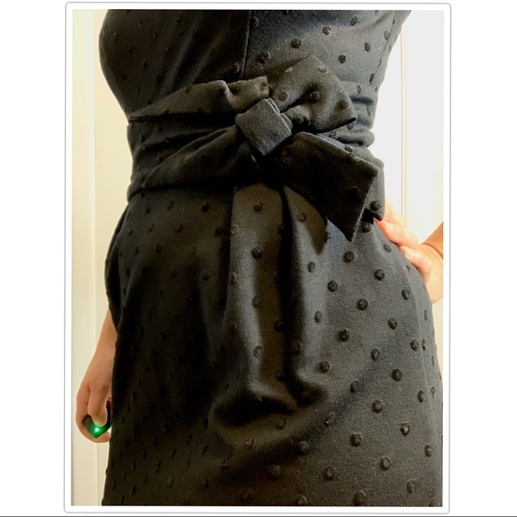 Kate Spade black on black polka dot dress - Picture 8 of 8